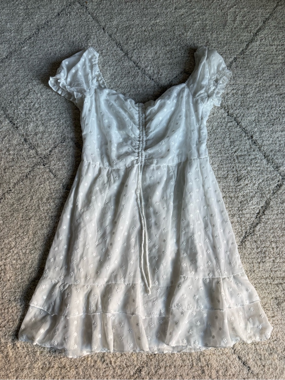 Princess Polly Mikail White Mini Dress Size 8